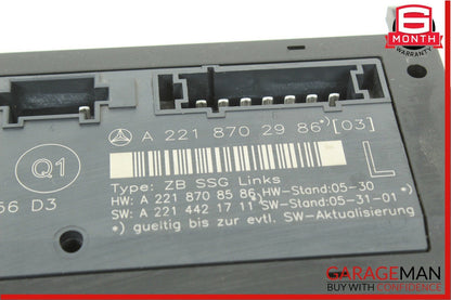 07-13 Mercedes W221 S600 S550 Front Left Driver Side Seat Control Module Unit
