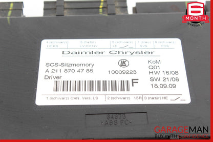 03-12 Mercedes X164 GL450 SLK280 GL550 Front Left Seat Control Module Unit OEM