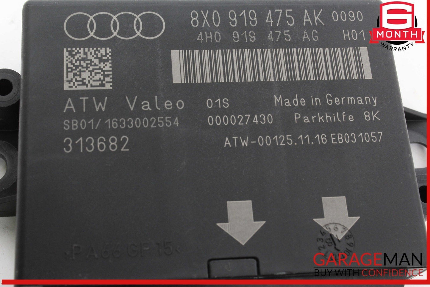 15-18 Audi Q3 Park Parking Assist PDC Control Module 8X0919475AK OEM