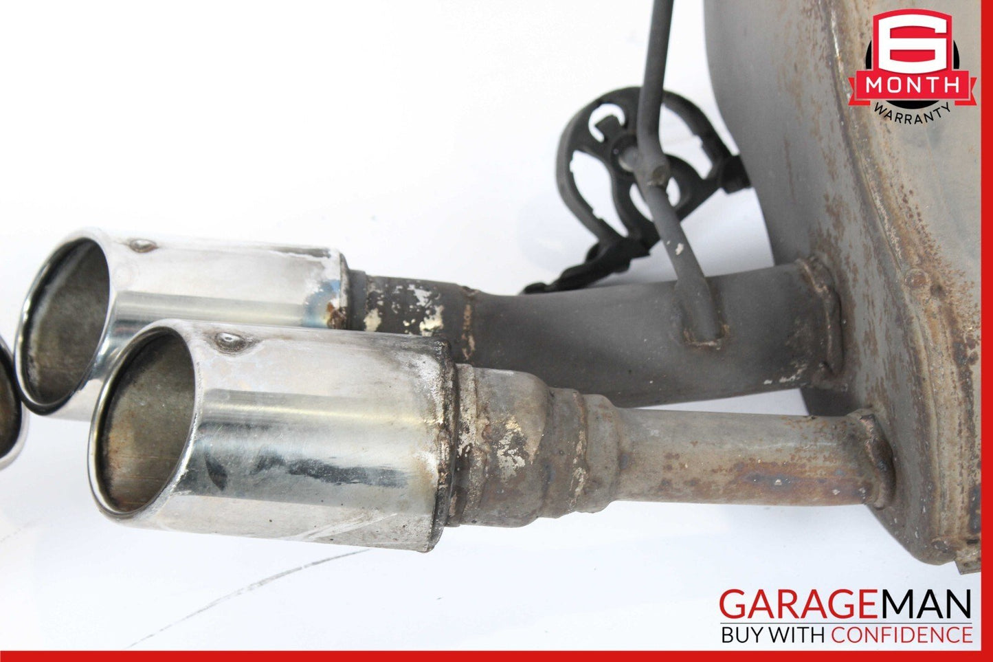 04-08 Maserati Quattroporte M139 Left & Right Side Exhaust Muffler Dual Tips Set