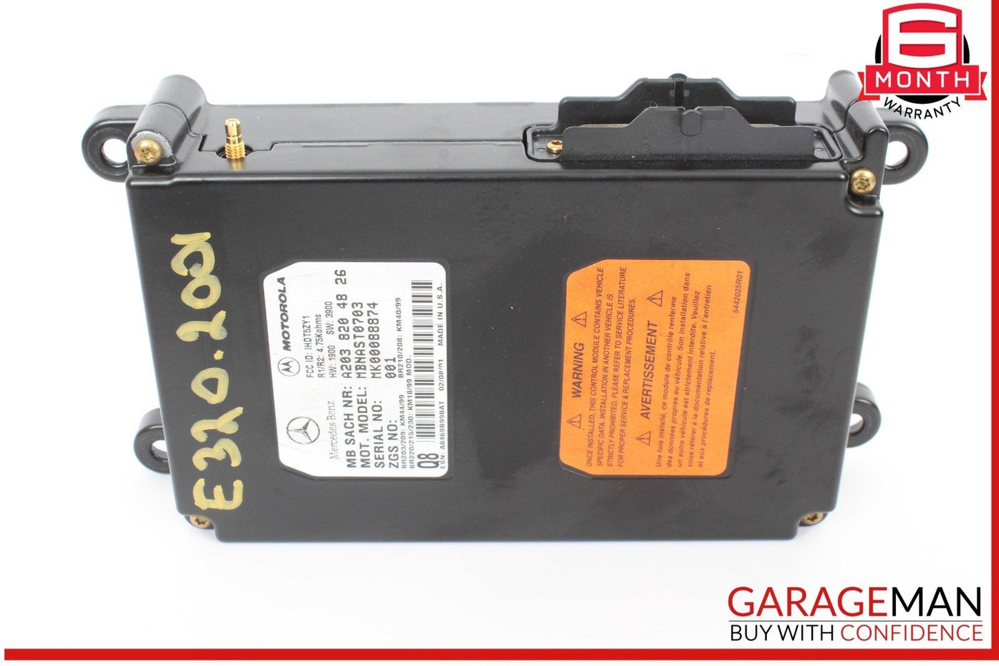 00-09 Mercedes W210 E320 SL550 Voice Command Control Module 1638201326 OEM