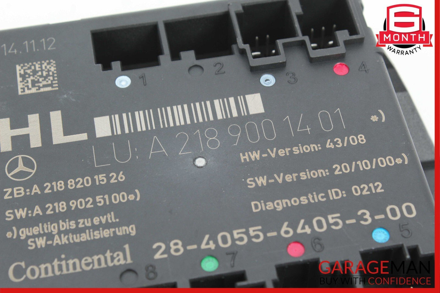 08-18 Mercedes W204 C250 CLS550 E400 Rear Left Side Door Control Module Unit