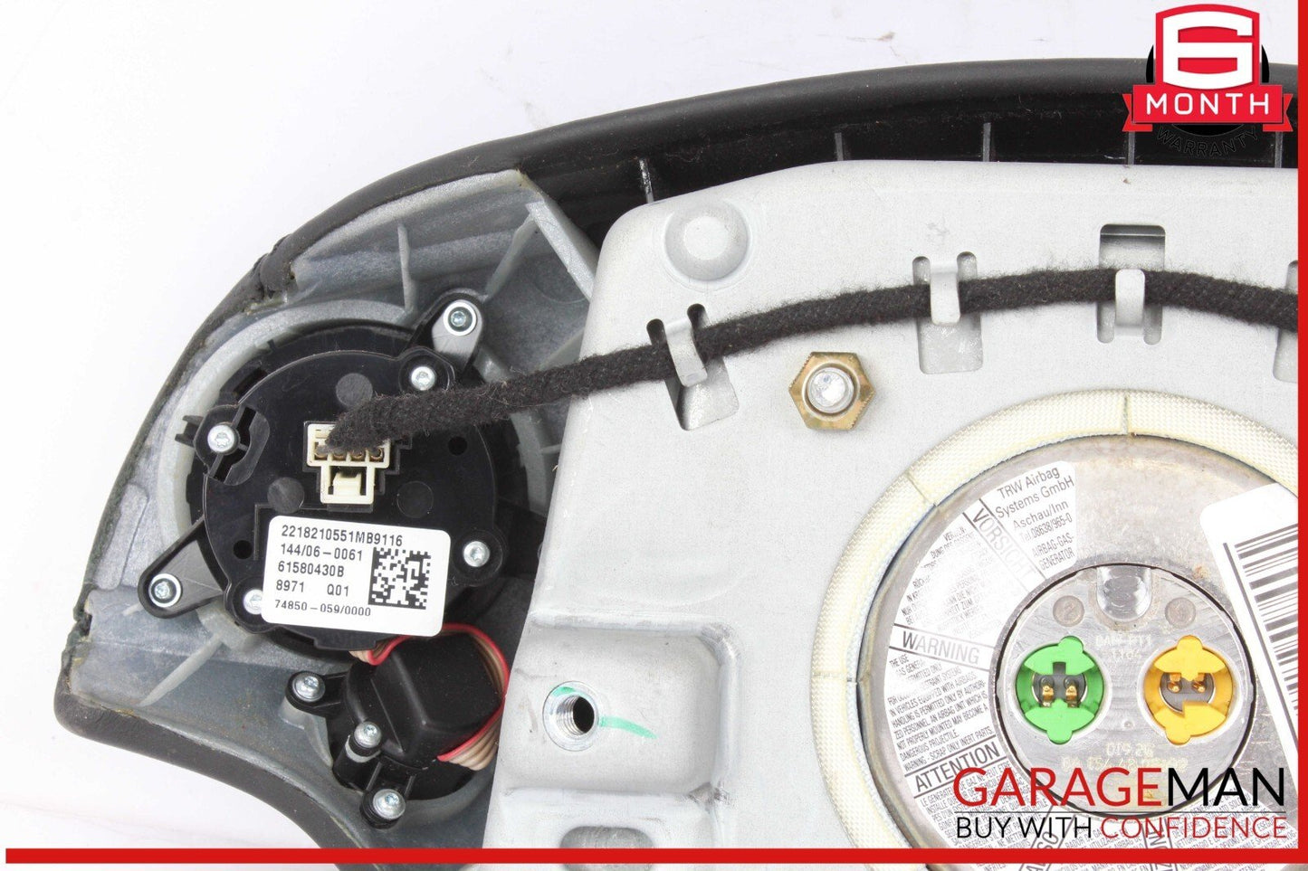 07-10 Mercedes W221 S550 CL550 Steering Wheel Airbag Air Bag Assembly Black OEM
