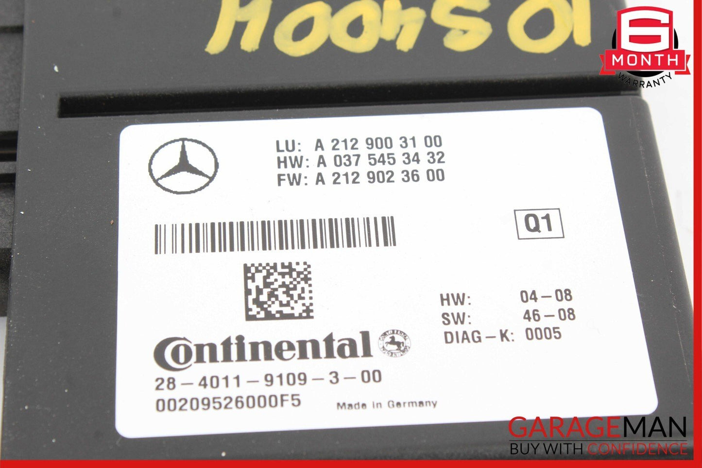10-13 Mercedes W221 S400 E550 Distronic Adaptive Cruise Control Module OEM