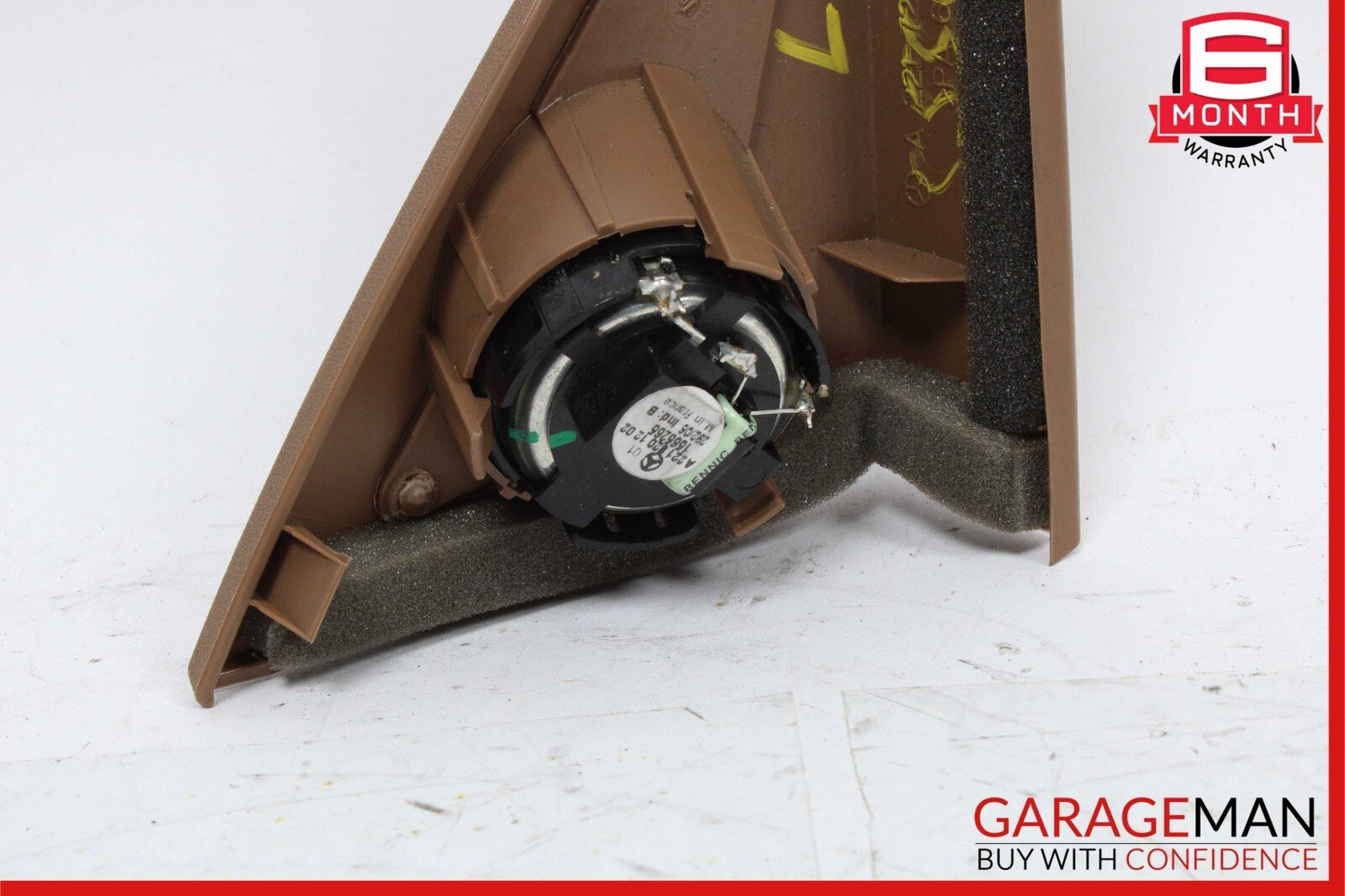07-13 Mercedes W221 S600 S500 S550 Front Left Door Tweeter Speaker Cover Brown