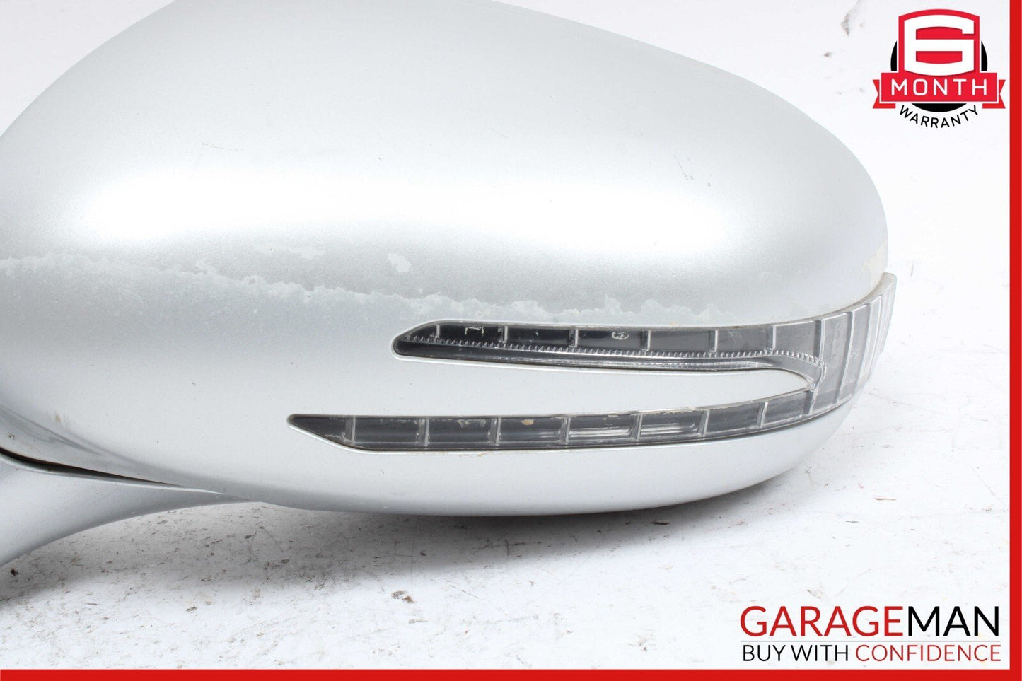 07-09 Mercedes W221 S550 S63 AMG Front Left Side Rear View Door Mirror Silver