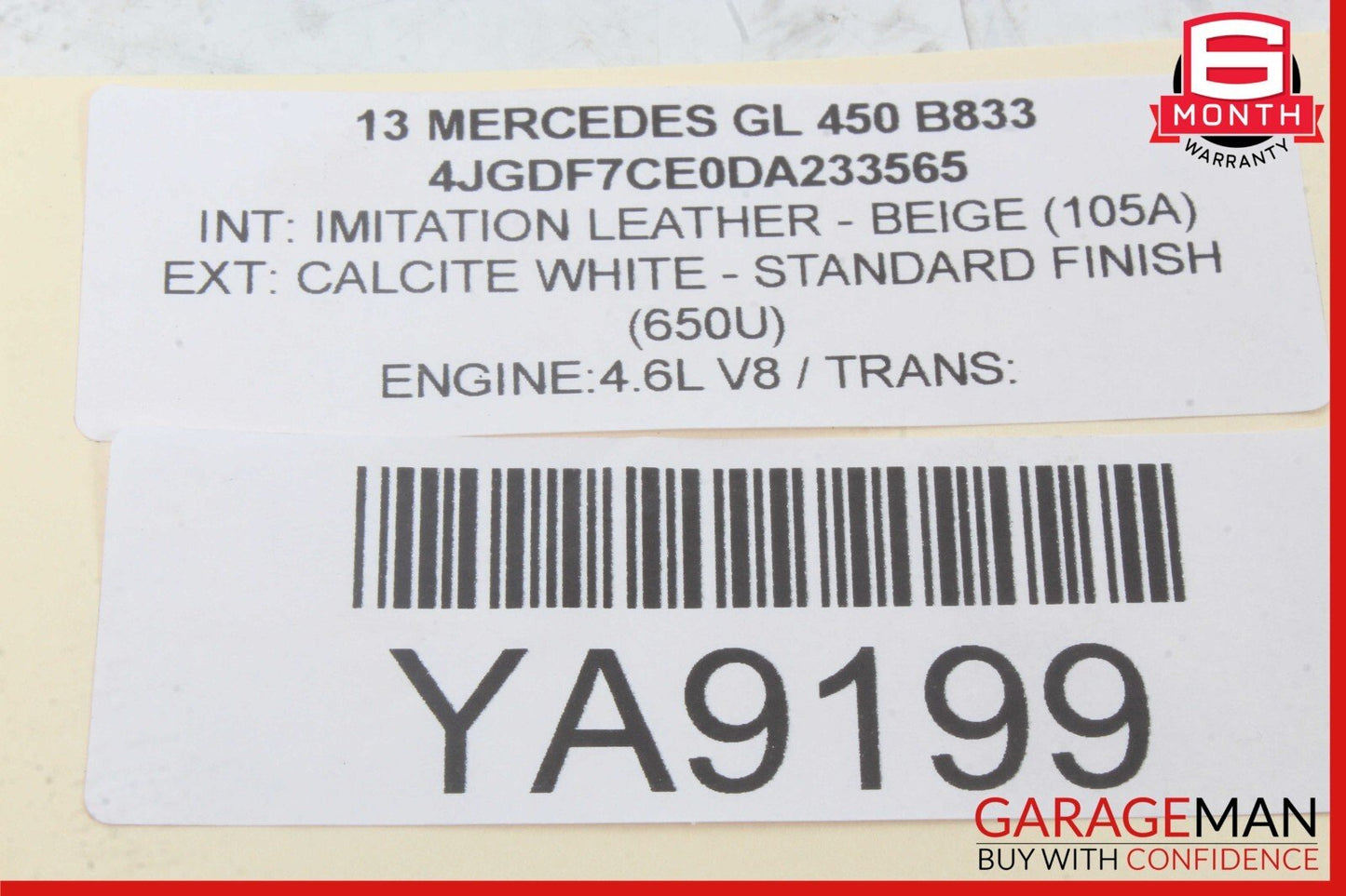 13-19 Mercedes X166 GL450 3rd Row Left Seat Folding Power Switch Button OEM