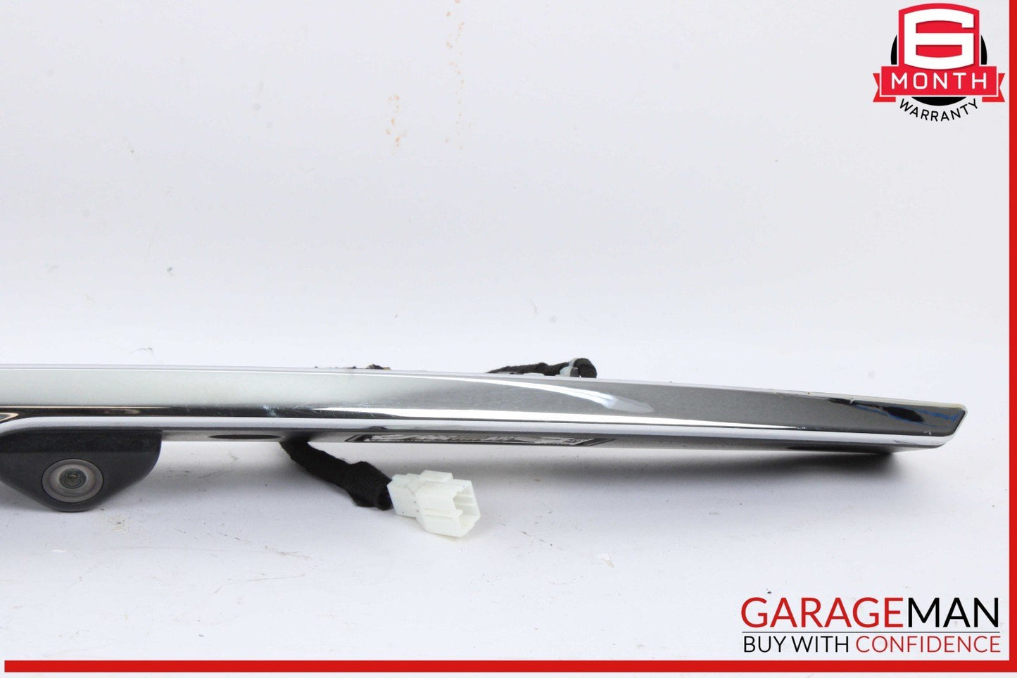 14-17 Maserati Quattroporte S Rear Trunk Lid Moulding Plate w/ Lights & Camera