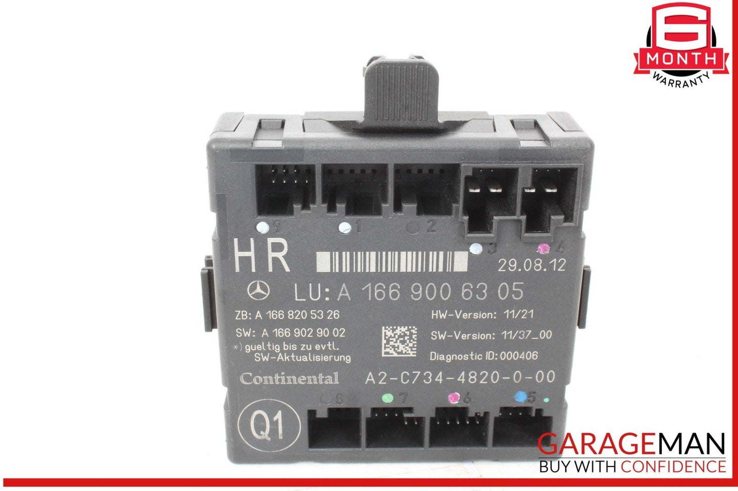 12-19 Mercedes X166 GL450 GLE350 Rear Right Side Door Control Module Unit OEM