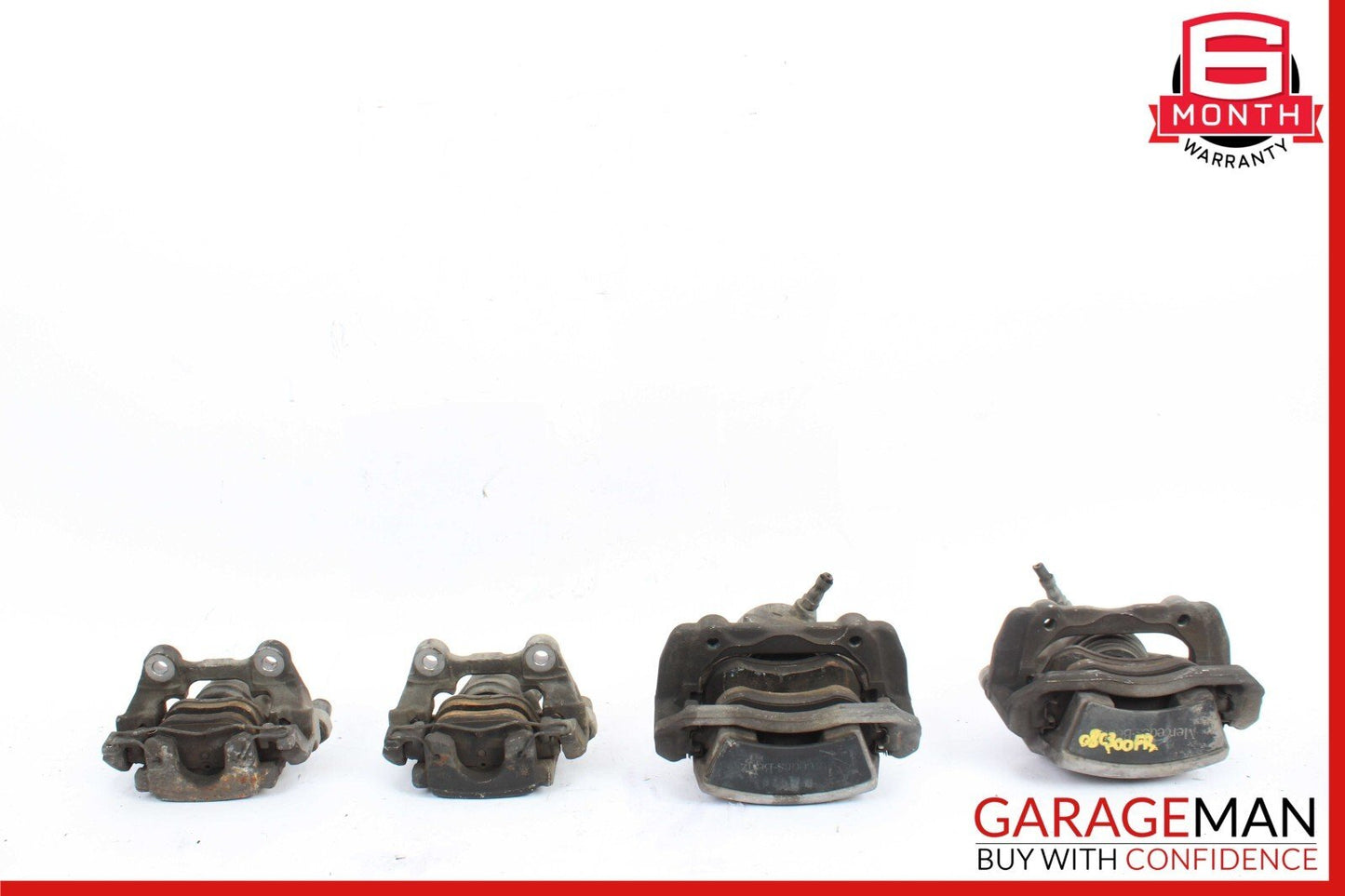 08-14 Mercedes W204 C300 Complete Front & Rear Brake Caliper Calipers Set OEM