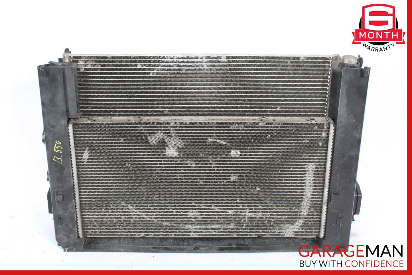 10-19 BMW F10 550i 650i Cooling Radiator A/C Condenser OEM