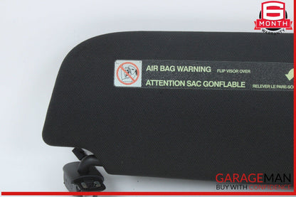 12-18 Audi A7 A6 Front Left Driver Side Sun Visor Sunvisor Black OEM