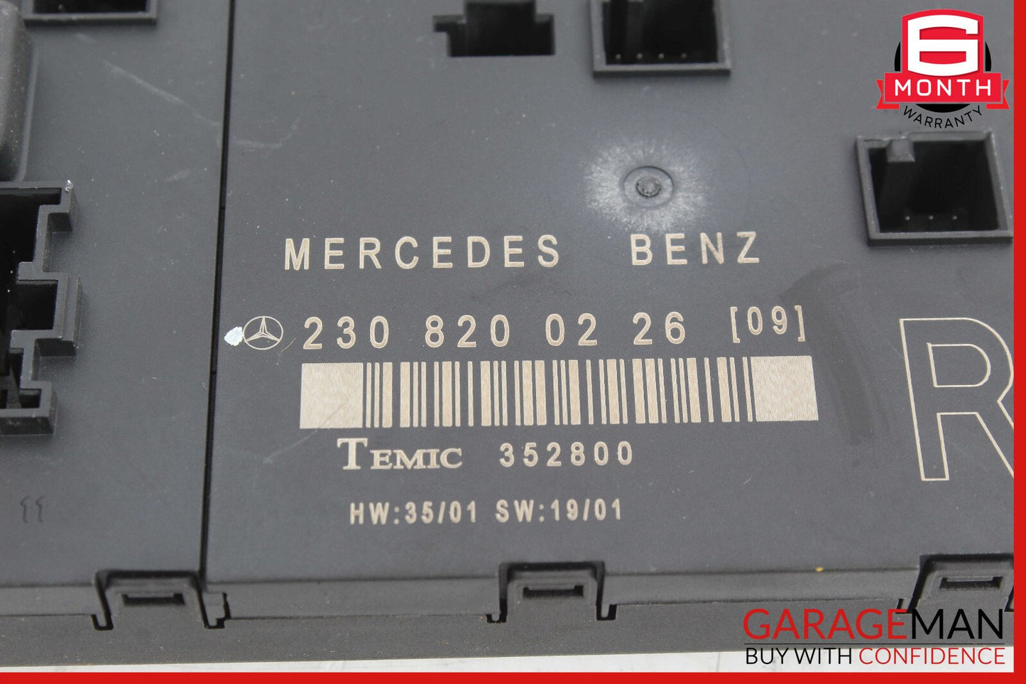 03-12 Mercedes R230 SL500 SL550 SL55 AMG Door Control Module Right Side OEM