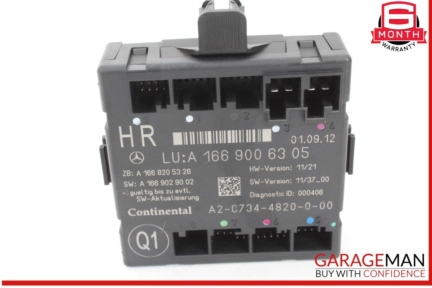 12-19 Mercedes X166 GL450 GLE350 Rear Right Side Door Control Module Unit OEM