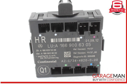 12-19 Mercedes X166 GL450 GLE350 Rear Right Side Door Control Module Unit OEM