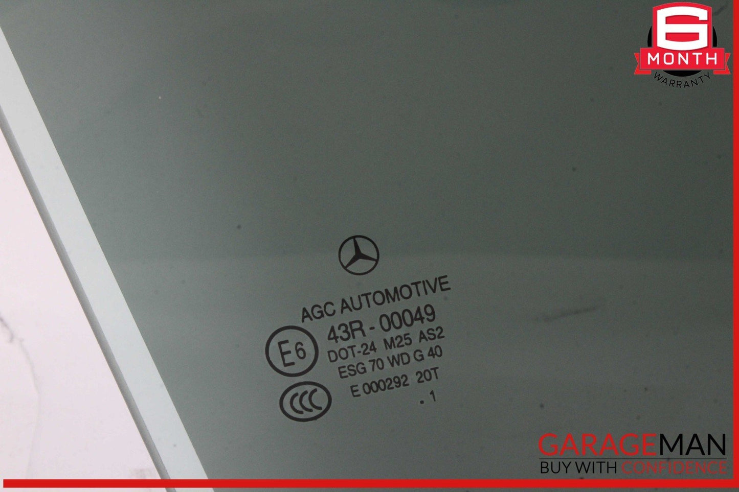 08-14 Mercedes W204 C250 C300 C350 Rear Right Side Door Window Auto Glass OEM