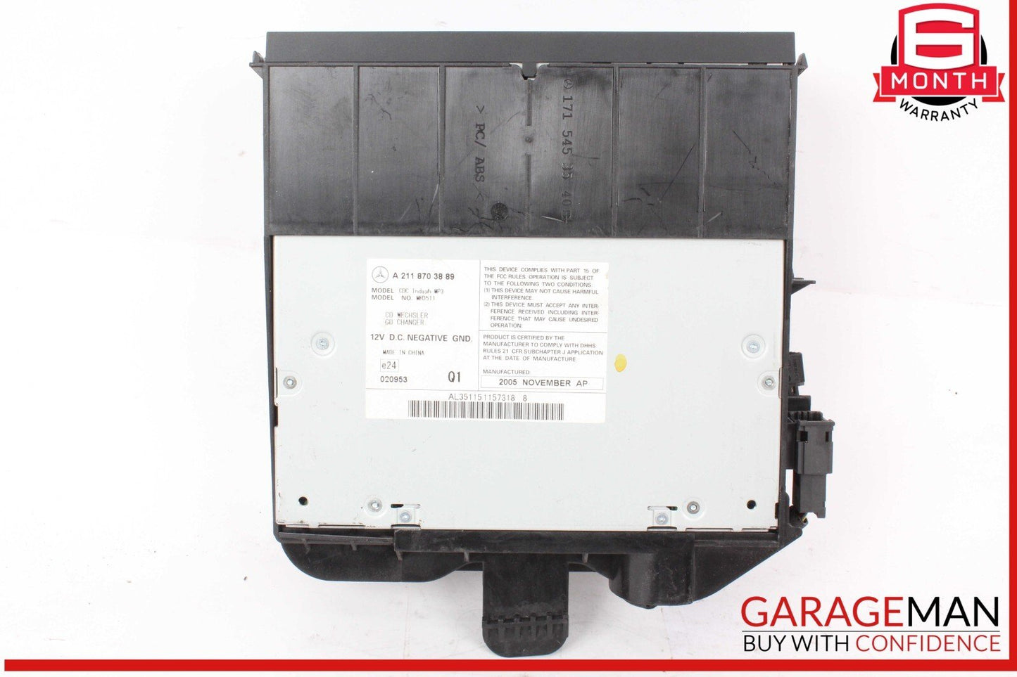 03-13 Mercedes R171 SLK280 SLK300 CLS550 Radio 6 Disk CD Changer Player OEM