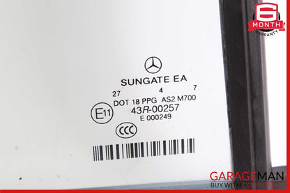 07-13 Mercedes W221 S550 S400 Rear Right Side Quarter Door Window Auto Glass OEM