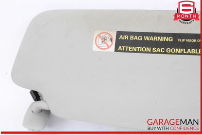 09-16 Audi A4 Front Left Driver Side Sun Visor Sunvisor Gray 8U0857551F OEM