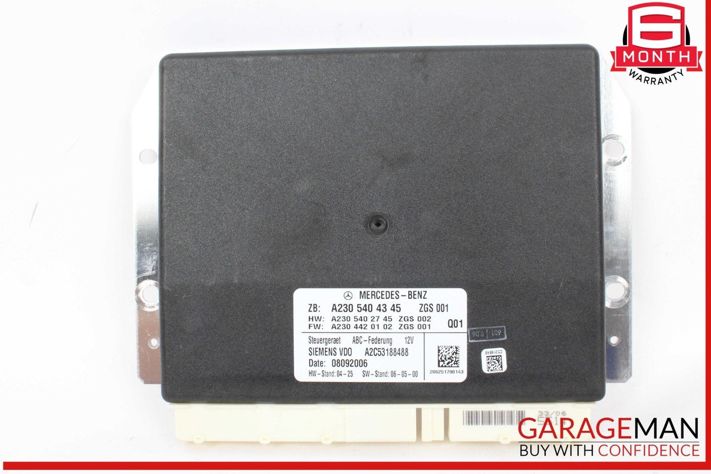 07-08 Mercedes R230 SL550 SL55 AMG ABC Suspension Active Body Control Module OEM