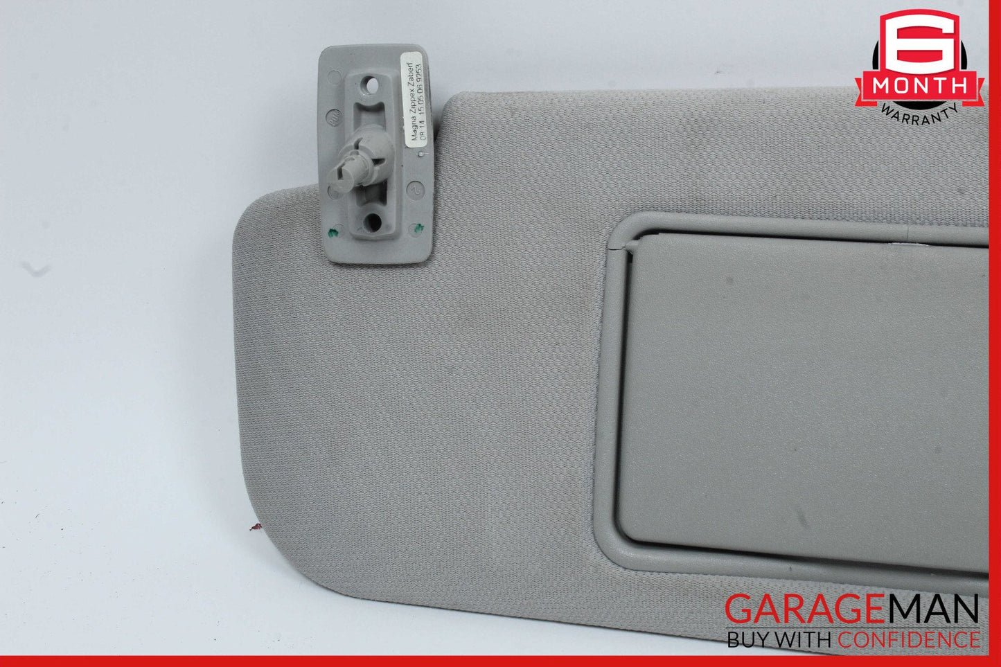 06-11 Mercedes W219 CLS550 Front Left Side Sunvisor Sun Visor Shade Suede Gray
