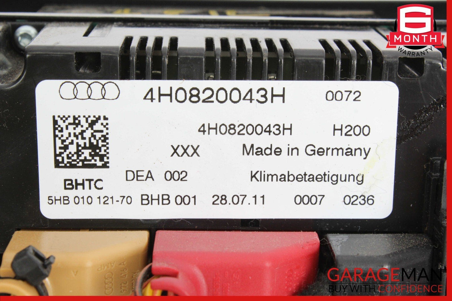 11-14 Audi A8 Quattro Front Dash HVAC AC Climate Temperature Control Switch OEM