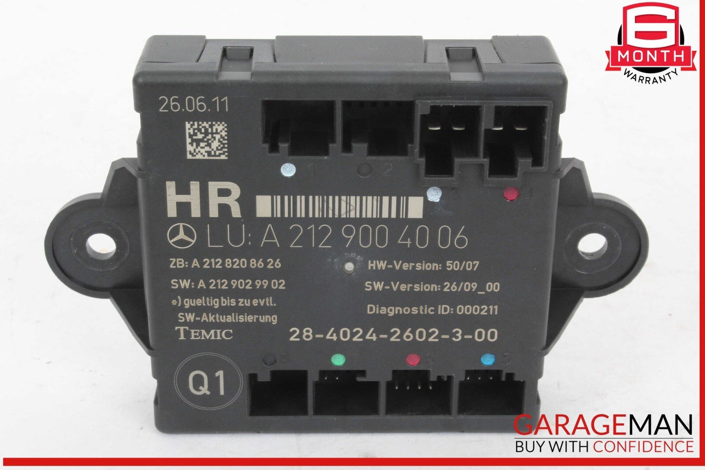 08-18 Mercedes W212 E350 Bluetec Rear Right Side Door Control Module OEM