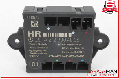 08-18 Mercedes W212 E350 Bluetec Rear Right Side Door Control Module OEM