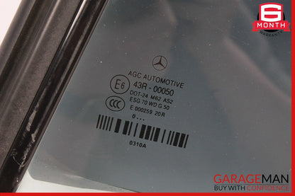 11-17 Mercedes W207 E350 E400 Convertible Rear Left Quarter Door Window Glass