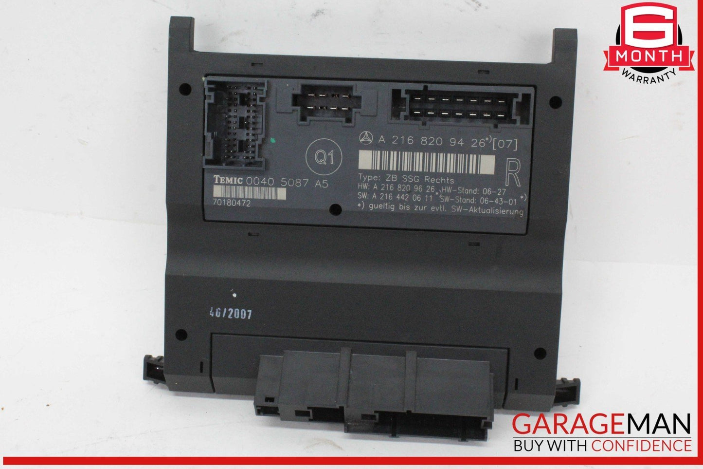 07-14 Mercedes W216 CL550 Front Right Side Seat Control Module Unit OEM