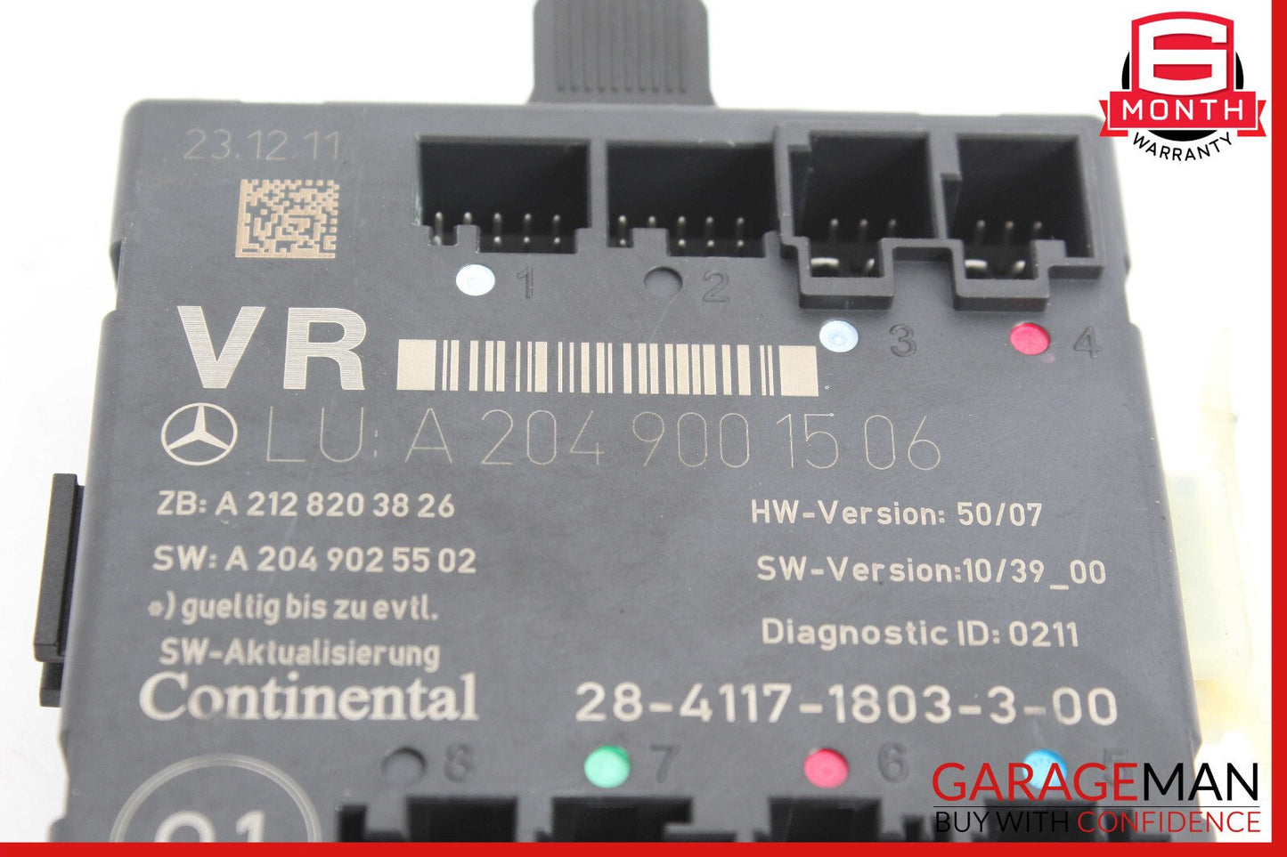 08-18 Mercedes W204 C250 C300 C350 Front Right Side Door Control Module Unit