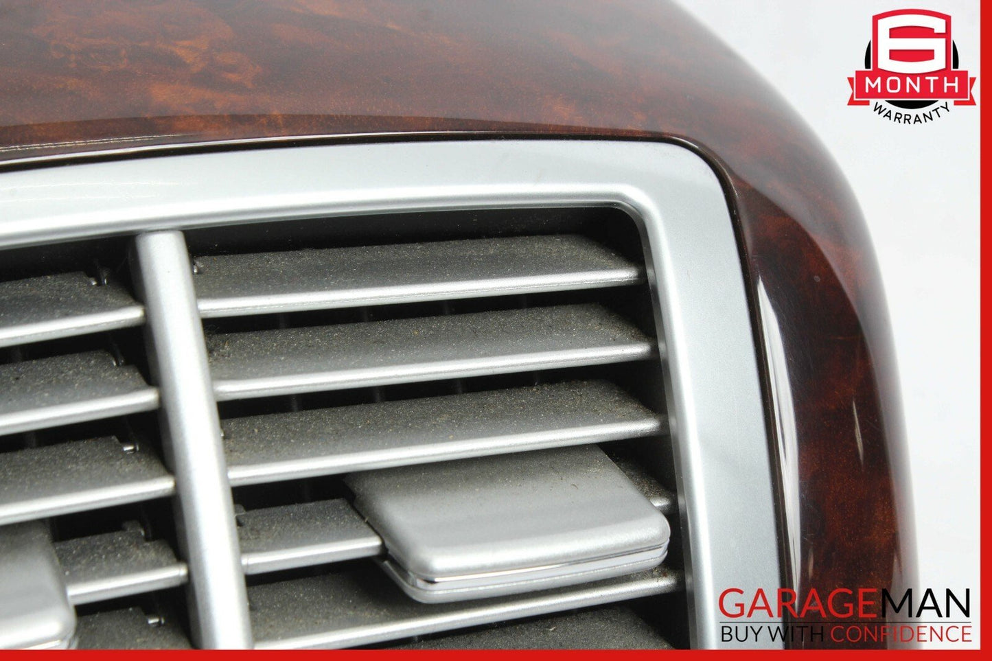 07-13 Mercedes S550 S600 Rear Center Console AC A/C Air Vent Trim Assembly Wood