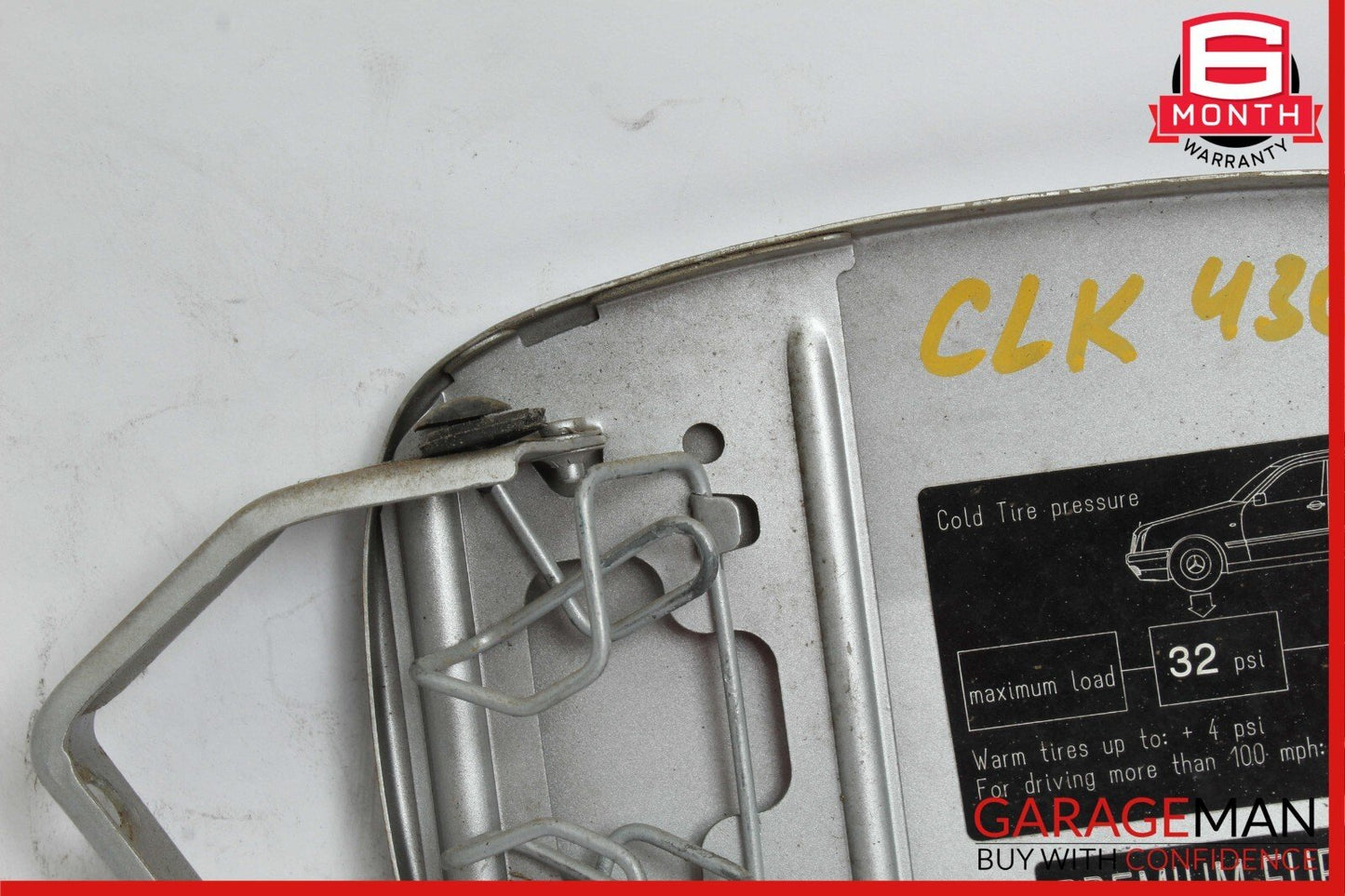 98-03 Mercedes W208 CLK430 CLK320 CLK55 Fuel Gas Tank Door Lid Cover Silver OEM