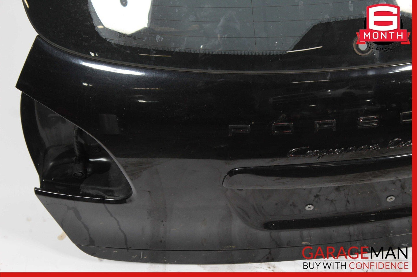 11-14 Porsche Cayenne 958 Trunk Lid Liftgate Tailgate Hatch Shell Black OEM
