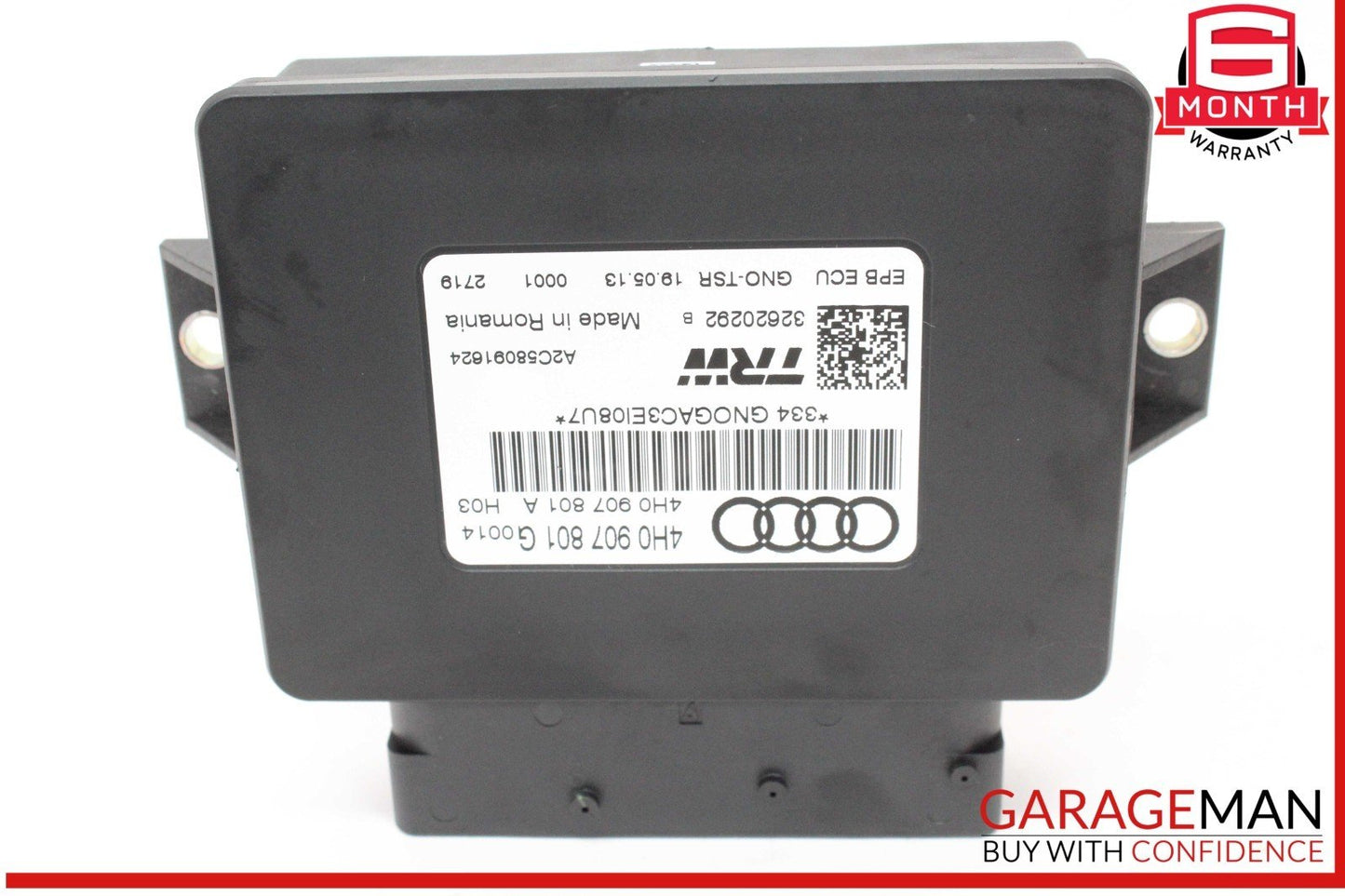 12-18 Audi A6 A7 S7 Electronic Parking Brake Control Module Unit 4H0907801G OEM