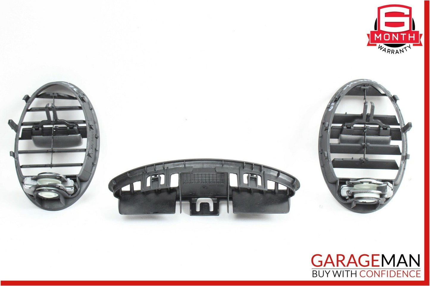 05-11 Mercedes R171 SLK350 Center Dash A/C AC Air Vent Trim Grille Set of 3 Pc