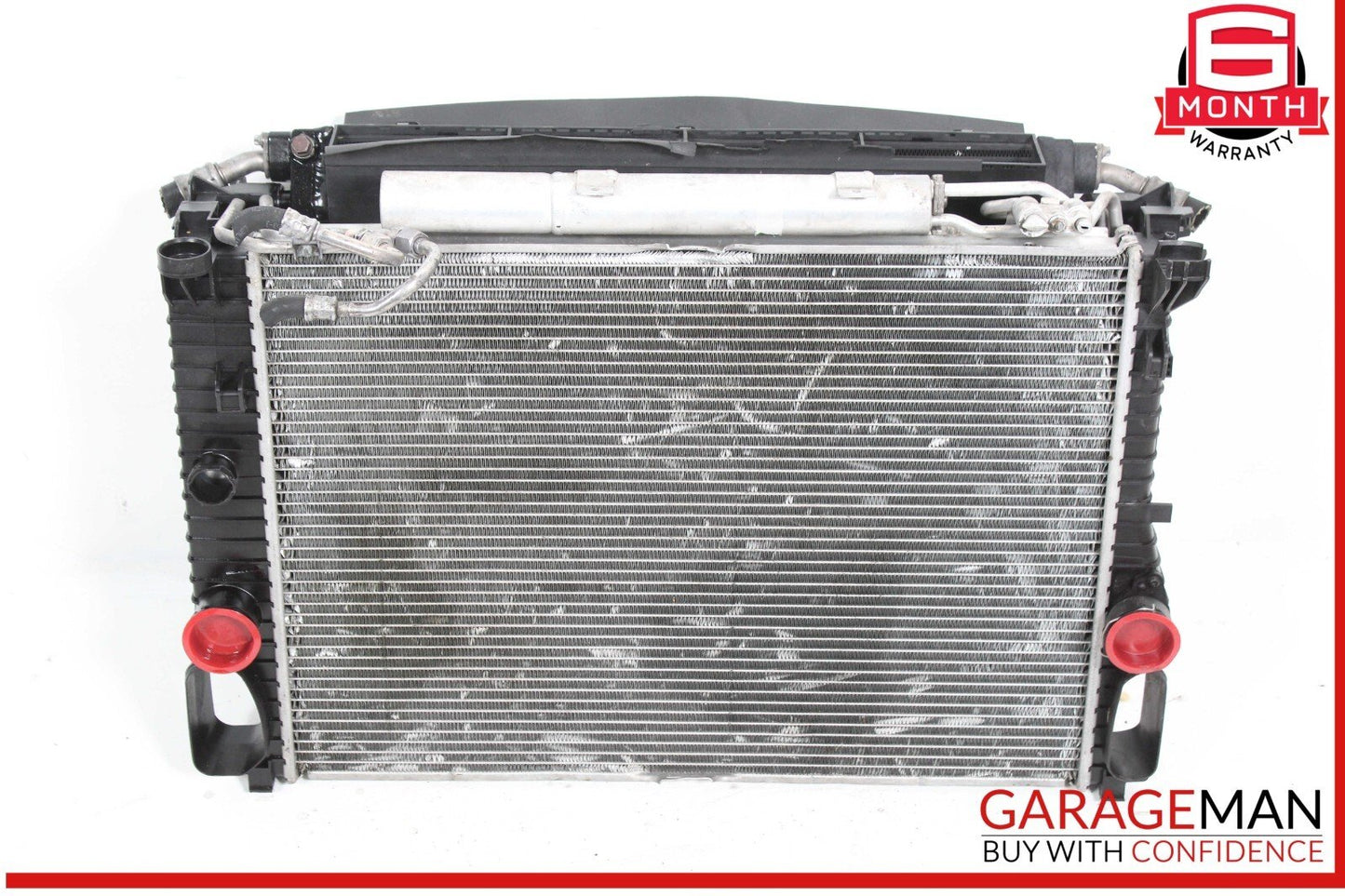 03-08 Mercedes W220 S55 AMG Engine Cooling Radiator AC A/C Condenser Assembly