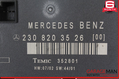 03-12 Mercedes R230 SL500 SL55 AMG Front Left Door Control Module 2308203526 OEM