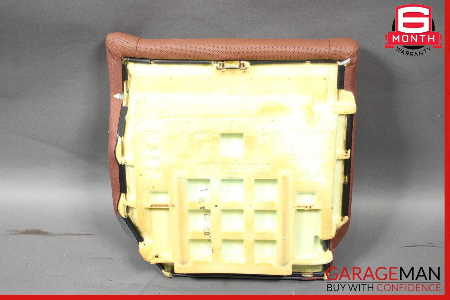 07-14 Mercedes W216 CL550 Rear Right Passenger Lower Bottom Seat Cushion Red