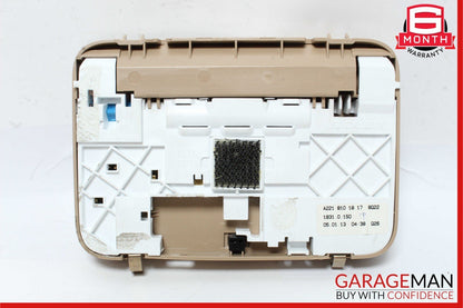 10-13 Mercedes W221 S400 S550 Rear Overhead Vanity Mirror Assembly Brown