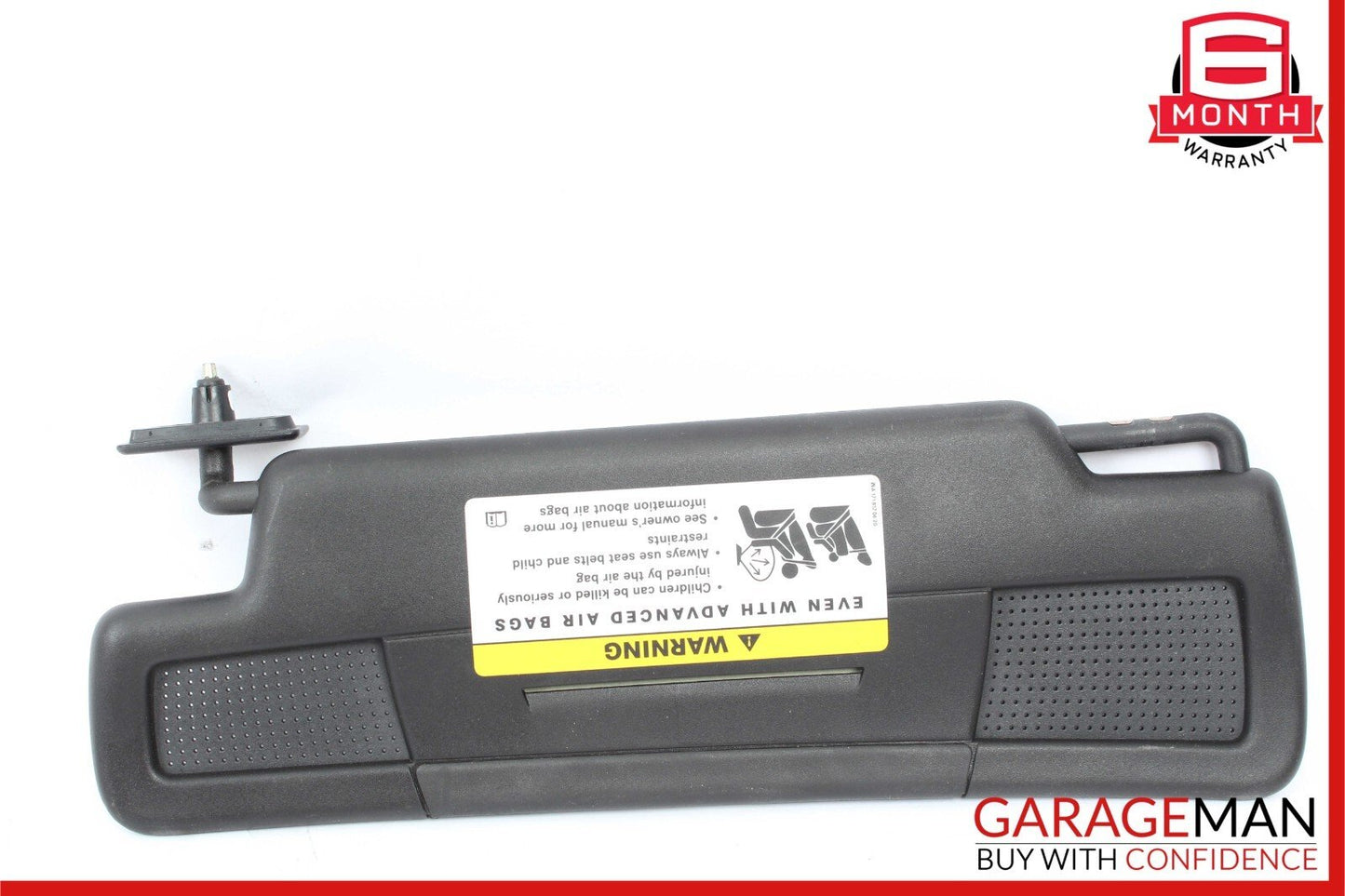 05-11 Mercedes R171 SLK300 Right Side Sun Visor Sunvisor Shade Cover Black