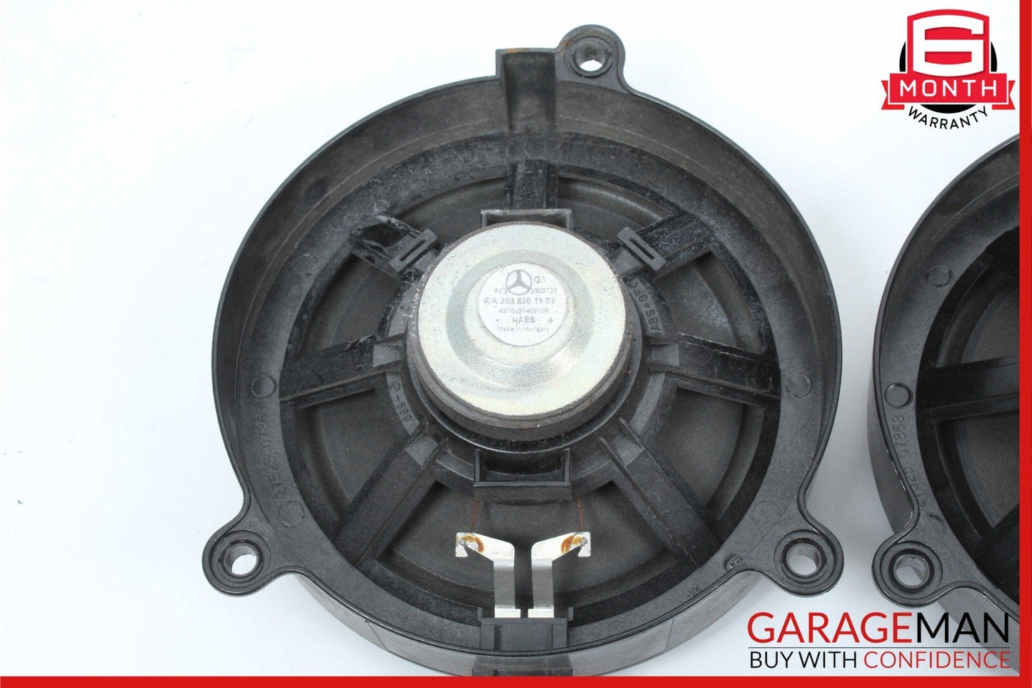 01-07 Mercedes W203 C230 Front Right & Left Side Door Sound Audio Speakers Set