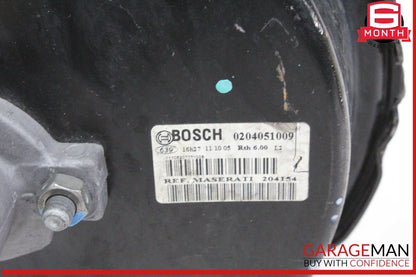 03-08 Maserati Quattroporte M139 Master Cylinder Brake Booster Bosch 204154 OEM