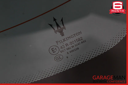 08-18 Maserati GranTurismo M145 Rear Windshield Wind Shield Back Glass Black OEM