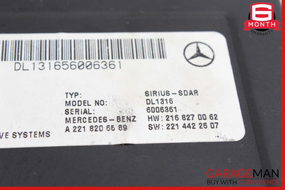07-14 Mercedes W221 S550 SLK350 Sirius Satellite Radio Module Receiver OEM