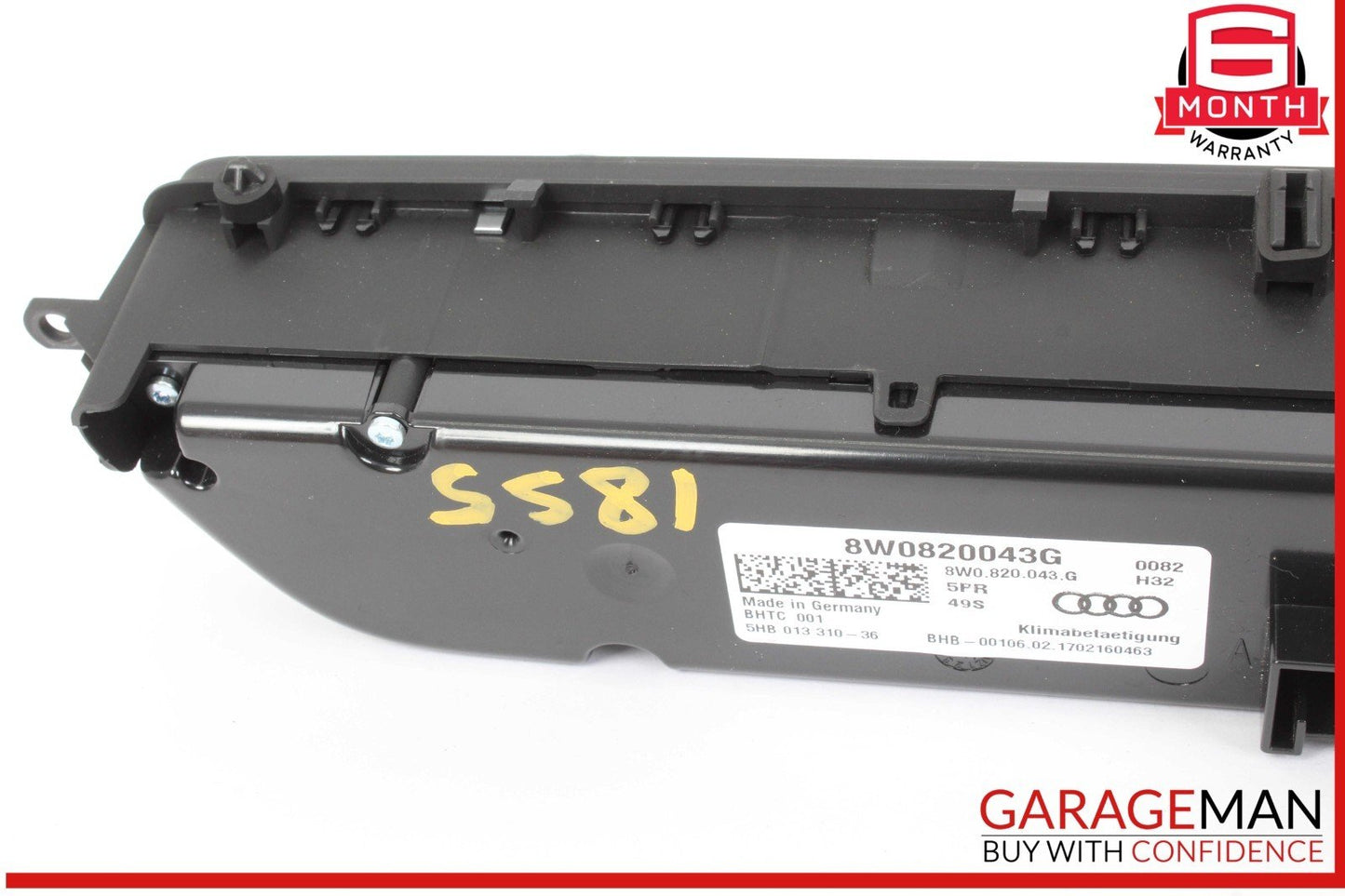 17-24 Audi S5 RS5 A4 Dash Dashboard AC A/C Climate Control Panel 8W0820043G OEM