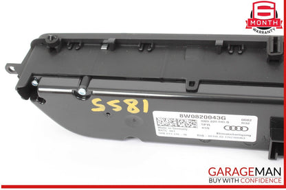 17-24 Audi S5 RS5 A4 Dash Dashboard AC A/C Climate Control Panel 8W0820043G OEM