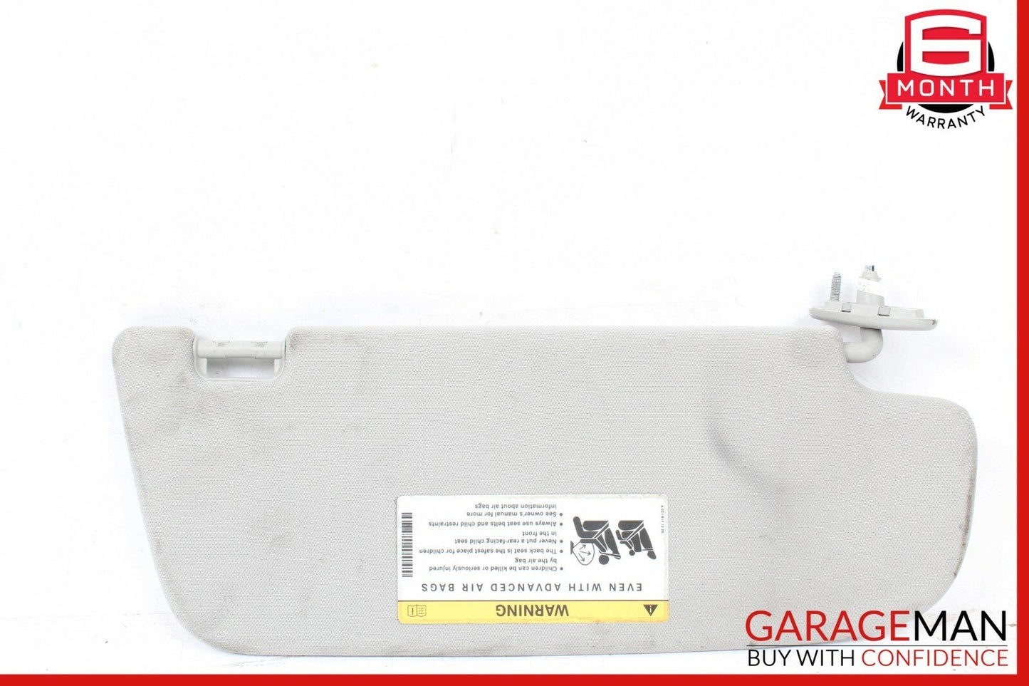 07-13 Mercedes W221 S400 Sun Visor Sunvisor Shade Cover Right Driver Side Gray