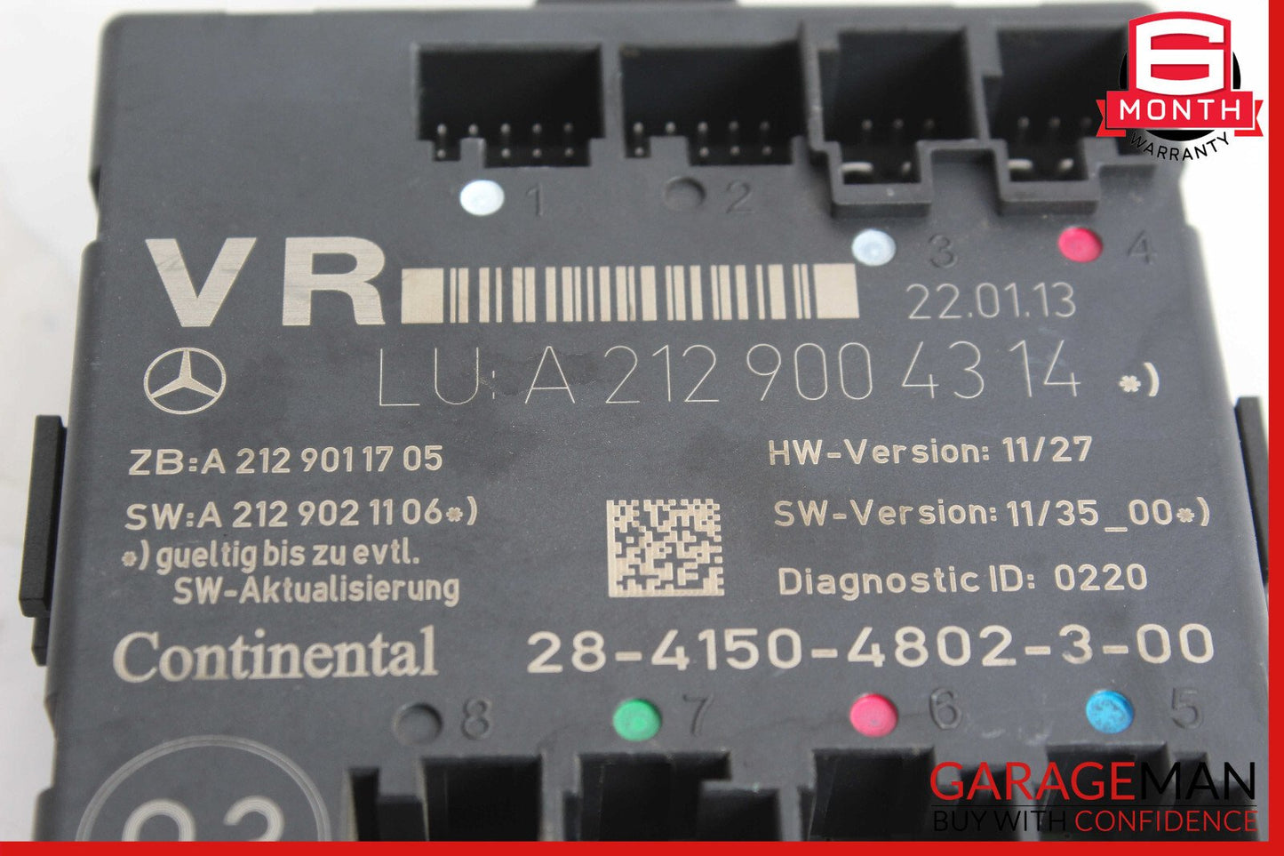 08-18 Mercedes W212 E63 CLS550 Front Right Side Door Control Module OEM