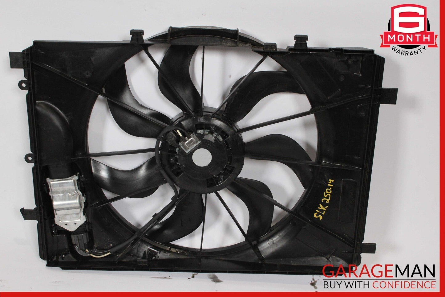 12-20 Mercedes R172 SLK250 CLA250 Engine Radiator Cooling Fan Motor Shroud OEM